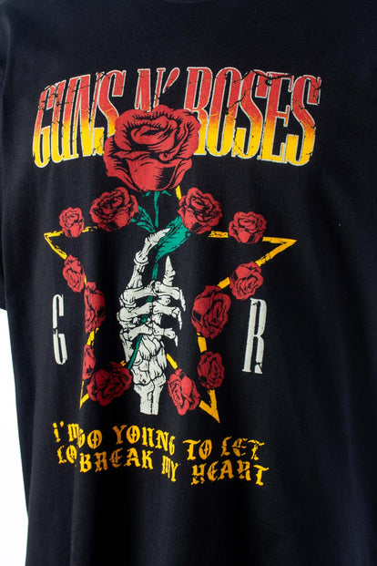  CAMISETA DE GUNS N´ROSES REGULAR FIT PARA HOMBRE
