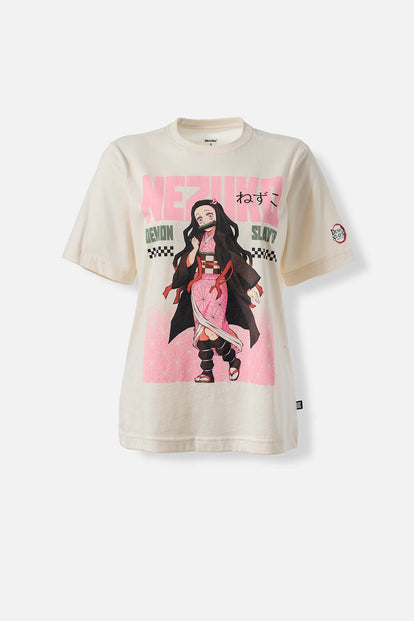  CAMISETA DE DEMON SLAYER REGULAR FIT PARA MUJER
