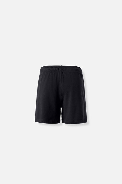  SHORT DE MOVIES CON CINTURA ELASTICA NEGRO PARA MUJER