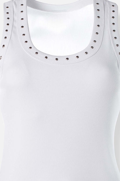  CAMISETA DE MOVIES BLANCA SLIM FIT PARA MUJER