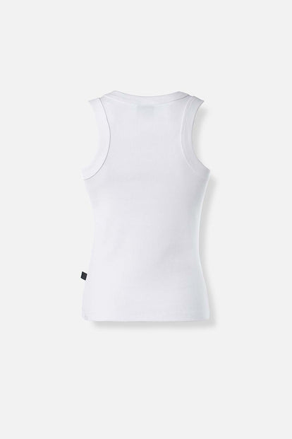  CAMISETA DE MOVIES BLANCA SLIM FIT PARA MUJER